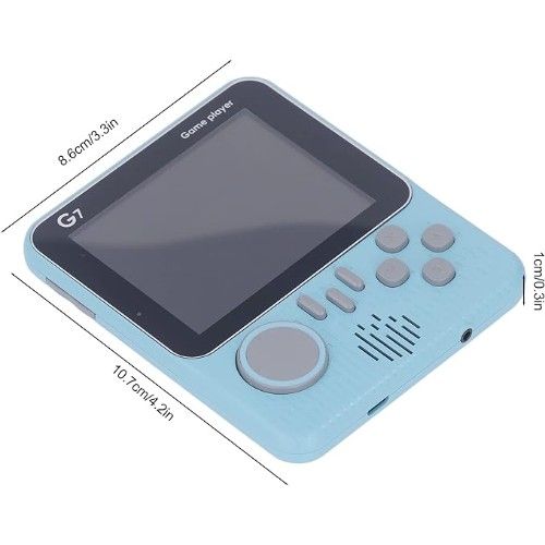 Retro G7 Ηλεκτρονική Παιδική Κονσόλα Χειρός Οθόνη 3.5 - Gameboy Ηλεκτρονική Παιχνιδομηχανή με 666 Παιχνίδια – Μπλε