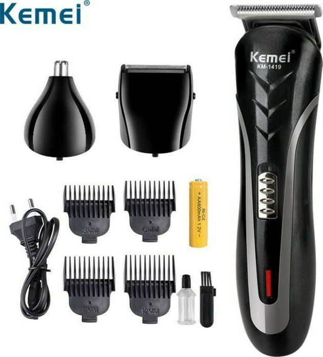 Επαναφορτιζόμενη Ξυριστική - Κουρευτική Μηχανή - Kemei Professional Electric Hair Clipper