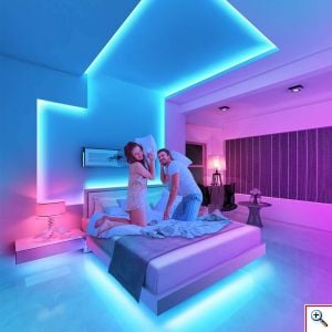 Έξυπνη Ταινία LED Wifi με App Κινητού FunLit® RGB Φωτορυθμικό Funlite SMD5050 3m USB 30LED/2.4W/m 2.4GHz & Ασύρματο Χειριστήριο - Αυτοκόλλητος Ατμοσφαιρικός Φωτισμός Εσωτερικού Χώρου