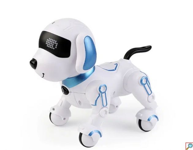 Διαδραστικό Τηλεκατευθυνόμενο Σκυλάκι Ρομπότ και Προγραμματιζόμενο με Ήχο και Κίνηση 