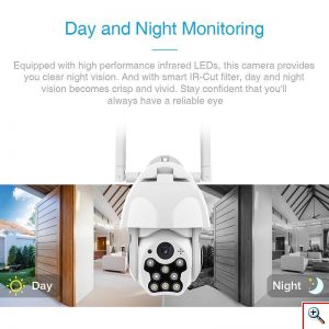Αδιάβροχη Κάμερα Ασφαλείας WIFI με Συναγερμό & LED Προβολέα Ασύρματη IP FHD 1080p Εξωτερικού χώρου με Νυχτερινή Λήψη, Tracking Αισθητήρα Κίνησης, Ειδοποίησεις στο App, Mic +Ηχείο (Θυροτηλεόραση - Pet Monitor - Ενδοεπικοινωνία Μωρού