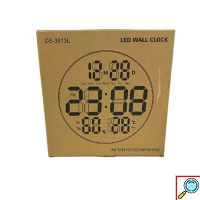Επιτοίχιο Ψηφιακό Ρολόι LED 26χ3.5cm με Τηλεχειριστήριο