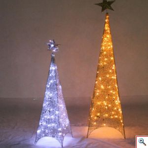 Εντυπωσιακό Χριστουγεννιάτικο Δέντρο Πυραμίδα LED 120εκ. Pyramid Led Christmas Tree