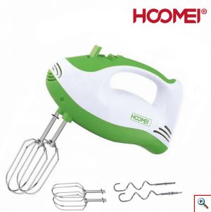 Hoomei® Μίξερ Χειρός 200W με 5 Ταχύτητες & Λειτουργία Turbo - Hand Mixer HM-6820 Πράσινο