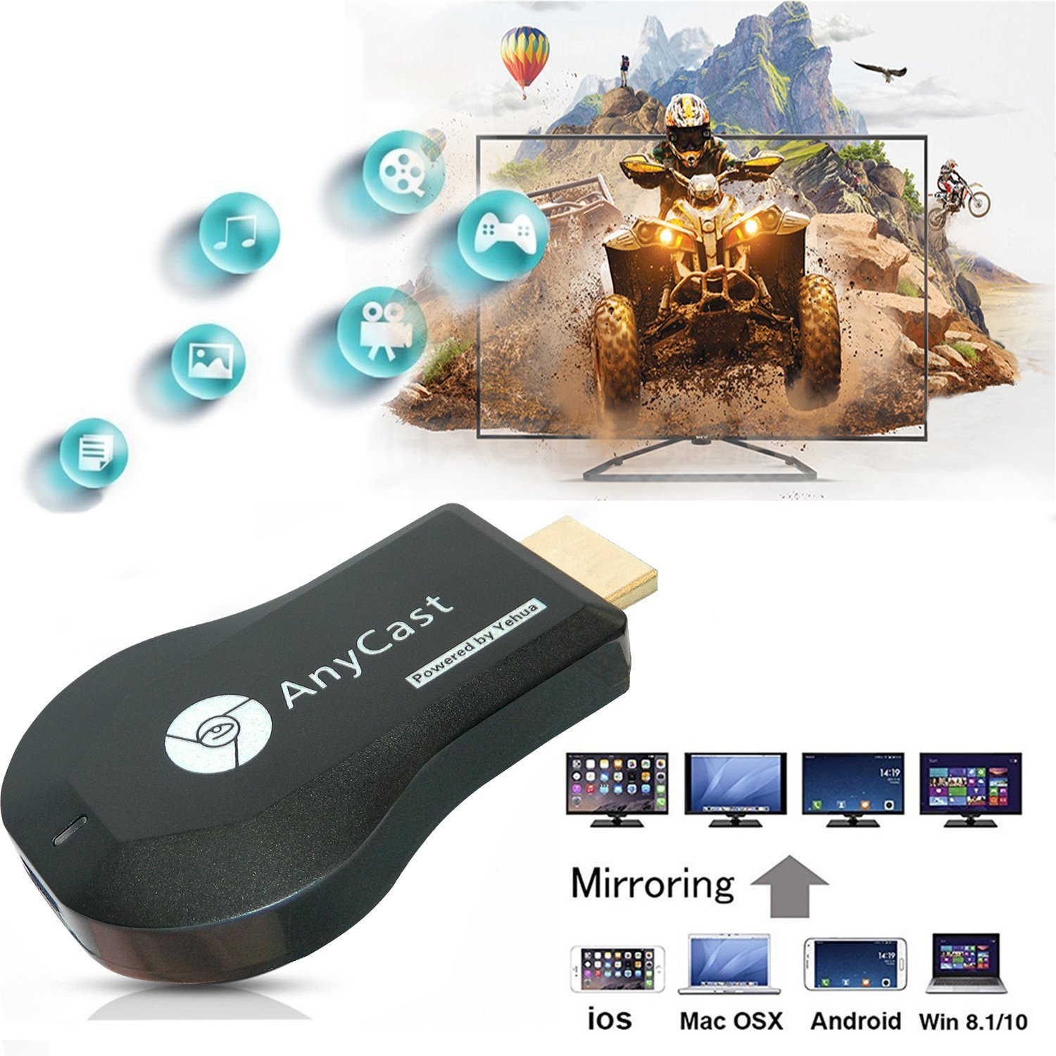 Android Miracast HDMI Dongle M9 και Μετατρέψτε την Τηλεόραση σας σε