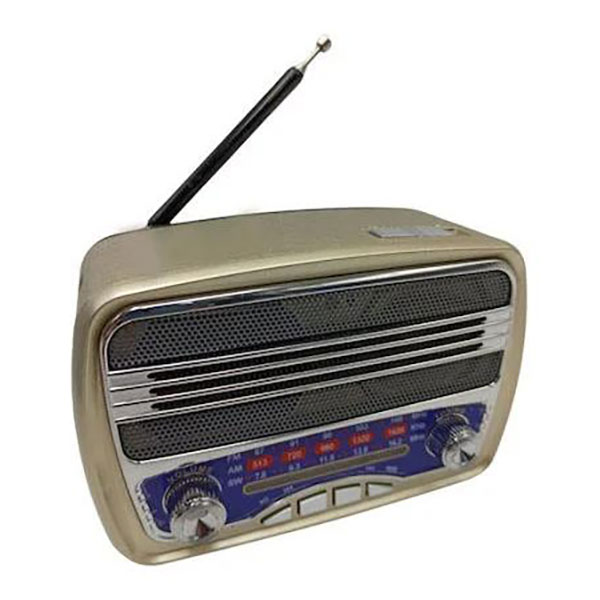 Επιτραπέζιο Retro Ραδιόφωνο με Bluetooth και USB Επαναφορτιζόμενο Ασημί ...