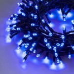 180 LED Λαμπάκια με Μαύρο Καλώδιο - Μπλε