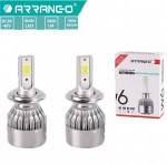 2x ARRANGO® Λαμπτήρες LED SMD Φώτα Πορείας H7 36W 6500K W6 3800Lm