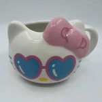 3D Τρισδιάστατη Κεραμική MEGA Γυαλιστερή Κούπα Hello Kitty