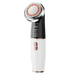 4 σε 1 Επαναφορτιζόμενη Συσκευή Περιποίησης Προσώπου - Μασάζ με Δόνηση & Φωτοθεραπεία - Λευκό