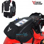 All Day Αδιάβροχη 4 σε 1 Μαγνητική Τσάντα με Θήκη 7inch Αφής Κινητού για Ρεζερβουάρ - Ντεπόζιτο, Πλάτη, Χιαστί, Χειρός Motocentric Tank Bag Γκρι