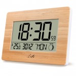 Bamboo Ψηφιακό Ρολόι , Ξυπνητήρι με XL Οθόνη LCD και Θερμόμετρο Εσωτερικού Χώρου
