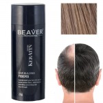 Beaver Hair Building Fibers, Μικρο-ίνες Φυσικής Κερατίνης κατά της Τριχόπτωσης & Αραίωσης των Μαλλιών 28γρ Ανοιχτό Καστανό