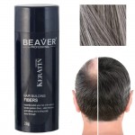 Beaver Hair Building Fibers, Μικρο-ίνες Φυσικής Κερατίνης κατά της Τριχόπτωσης & Αραίωσης των Μαλλιών 28γρ Γκρι