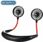 EZRA Ανεμιστήρας Λαιμού για το Πρόσωπο - Ασύρματοι Επαναφορτιζόμενοι Ανεμιστήρες Αυχένα - Wireless Rechargeable Face Fans Μαύρο
