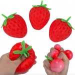 Fidget Ζουληχτό Μπαλάκι Αντιστρές - Σχέδιο Φράουλα