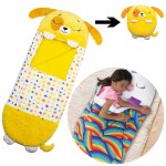 FluffyNap Λούτρινος Παιδικός Υπνόσακος , Μαξιλάρι - Αρκουδάκι - Κουτάβι Puppy