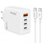 GaN Φορτιστής 100W με 4 Θύρες USB-C/USB-A – Ταχεία Φόρτιση PD 100W & Καλώδιο Type-C για Laptop, Smartphone, Tablet