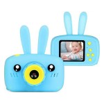 HD Γαλάζια Μίνι Ψηφιακή Παιδική Φωτογραφική Μηχανή , Κάμερα Κουνελάκι - Επαναφορτιζόμενη USB Kids Camera Toy για Παιδιά