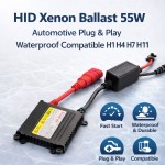 HID Xenon Ballast 55W Αυτοκινήτου Plug & Play Αδιάβροχο Συμβατό H1 H4 H7 H11