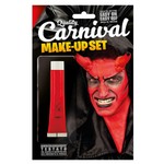 Βαφή Προσώπου Halloween σε Σωληνάριο Κόκκινο, Μακιγιάζ για Διάβολο, Δαίμονα και Μεταμφίεση