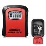Heavy Duty Θήκη Κλειδιών Μεταλλική με Συνδυασμό 4 Ψηφίων Επιτοίχια Αδιάβροχη - Airbnb Key Safe Box - Κόκκινο