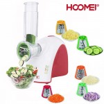 Hoomei® Ηλεκτρικός Πολυκόφτης - Πολτοποιητής 5 σε 1 Φρούτων & Λαχανικών 150W Κόκκινος HM-6130
