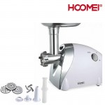 Hoomei Ηλεκτρική Μηχανή Άλεσης Κιμά & Παρασκευής Λουκάνικων 1200W με 3 Δίσκους Κοπής HM-6266 Λευκή