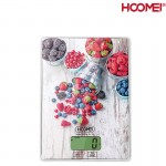 Hoomei® Γυάλινη Ψηφιακή Ζυγαριά Ακριβείας Κουζίνας 1gr - 5kg HM-1210C - Φρούτα του Δάσους