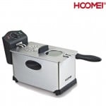 Hoomei® Επαγγελματική Ανοξείδωτη Φριτέζα Λαδιού 2000W με Αποσπώμενο Κάδο 3.5lt & Ρυθμιζόμενο Θερμοστάτη HM-5335 - Ασημί
