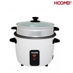 Hoomei® Βραστήρας Ρυζιού 400W με Αποσπώμενο Αντικολλητικό Εσωτερικό Δοχείο 1lt Αλουμινίου HM-5308