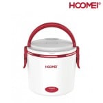 Hoomei Ηλεκτρικό Θερμαινόμενο Φαγητοδοχείο - Θερμός 40W με Κουτάλι - Electric Heated Lunchbox HM-5650 - Κόκκινο