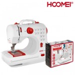 Hoomei® Πολυλειτουργική Ραπτομηχανή 500W με Διπλή Κλωστή - Ρυθμιζόμενο Μήκος Βελονιάς & Φωτιζόμενη Κεφαλή