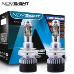 Mini Size LED Φώτα Αυτοκινήτου NovSight H4 6500K 10000LM (2x5000) 70W (2x35W) CAN BUS - Λαμπτήρες Πορείας Υψηλής Φωτεινότητας