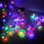 LED Χριστουγεννιάτικα Φωτάκια Ασύμμετρη Κουρτίνα 3μ σε Σχήμα Μπάλας με RGB Πολύχρωμο Φώς 100 LED Christmas Lights Ball