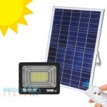 LED Αδιάβροχος Ηλιακός Προβολέας 200W IP67 με Φωτοβολταϊκό Πάνελ, Τηλεχειρισμό και Χρονοδιακόπτη - LED Solar Light Panel
