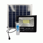 LED Αδιάβροχος Ηλιακός Προβολέας 100W IP67 με Φωτοβολταϊκό Πάνελ, Τηλεχειρισμό και χρονοδιακόπτη