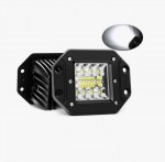 LED Χωνευτό Προβολάκι 36W 12V-24V, 2880lm, IP68 – Αδιάβροχο Spot Φωτισμός για Αυτοκίνητο & Μηχανή, 6000K, 12 SMD, 2 Λειτουργίες, 12cm