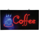Led Πολύχρωμη Φωτιζόμενη Διαφημιστική Πινακίδα “Coffee” 50x26cm
