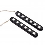 Mini LED Strob Cob Αυτοκόλλητο Διπλής Όψεως 12V 2 τεμ - Λευκό
