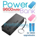Mini USB Φορητή Μπαταρία, Φορτιστής Κινητών - PowerBank A5 9600mAh