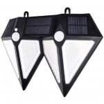 Mini Διπλός Ηλιακός Αδιάβροχος Εξωτερικός Προβολέας LED με 3 Λειτουργίες Φωτισμού & Αισθητήρα Κίνησης