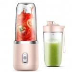 Mini Φορητό Πολυλειτουργικό Μπλέντερ 40W με 2 Δοχεία 0.3L - Arrango - Ροζ
