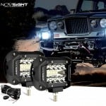 Novsight Σετ 2 Mini Προβολείς LED Λευκού Φωτισμού με 40SMD - 120W 10-30V 6000-6500K - Μαύρο