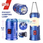 Pocket Camping LED Lamp - Mini Φορητό Πτυσσόμενο Φανάρι & Φακός Κάμπινγκ 200LM