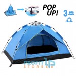 Pop Up Αυτόματη Σκηνή 1ος λεπτού Igloo Camping 3 Ατόμων - Καλοκαιρινή Αδιάβροχη - 200x150x130εκ Μπλε