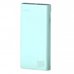 Power Bank 10000mAh Ezra 10W με 2 USB, Micro και Type-C Γαλάζιο