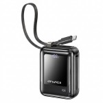 Power Bank 10000mAh – 40W PD γρήγορη φόρτιση, ενσωματωμένο USB‑C, ψηφιακή ένδειξη Μαύρο