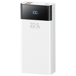 Power Bank 20000mAh - Ταχεία Φόρτιση 22.5W με LED Οθόνη Λευκό