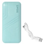 Power Bank 9600mAh - Μπαταρία για Κινητά, Κάμερες και Tablet 2 USB με Τριπλό Καλώδιο - Power Pro Γαλάζιο Q2